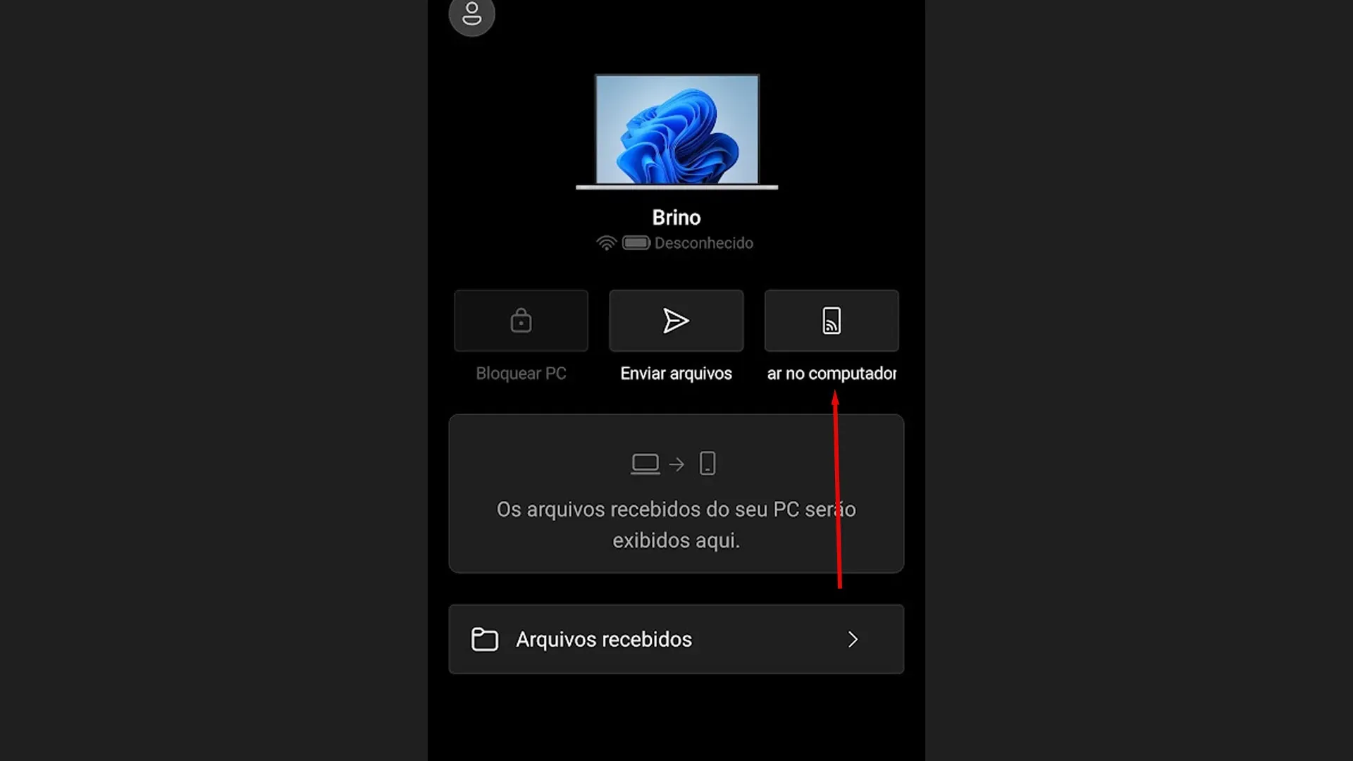 Imagem do tutorial de como espelhar o celular em PC com Windows 11.