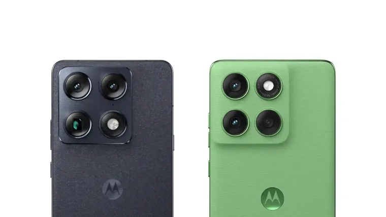 Traseira do Motorola Signature e Edge 60 com foco nas câmeras