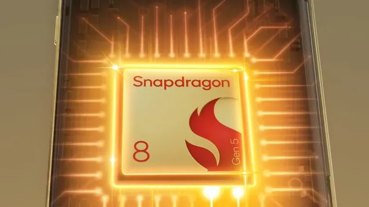 Imagem mostra um processador Snapdragon Gen5