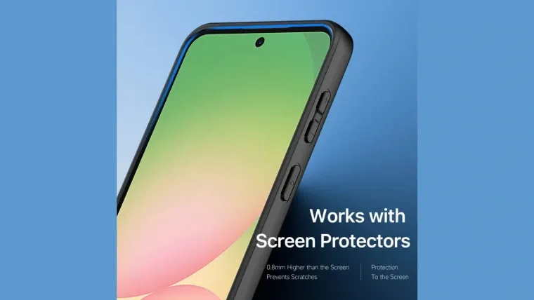 Tela do celular Samsung Galaxy A37 que foi vazada em foto da capinha