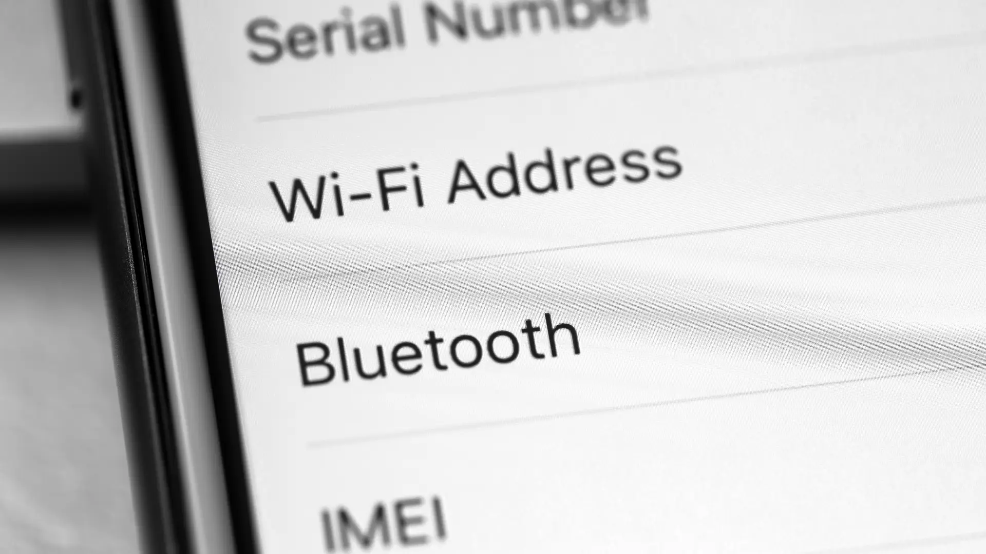 Imagem mostra opções das configurações de um celular