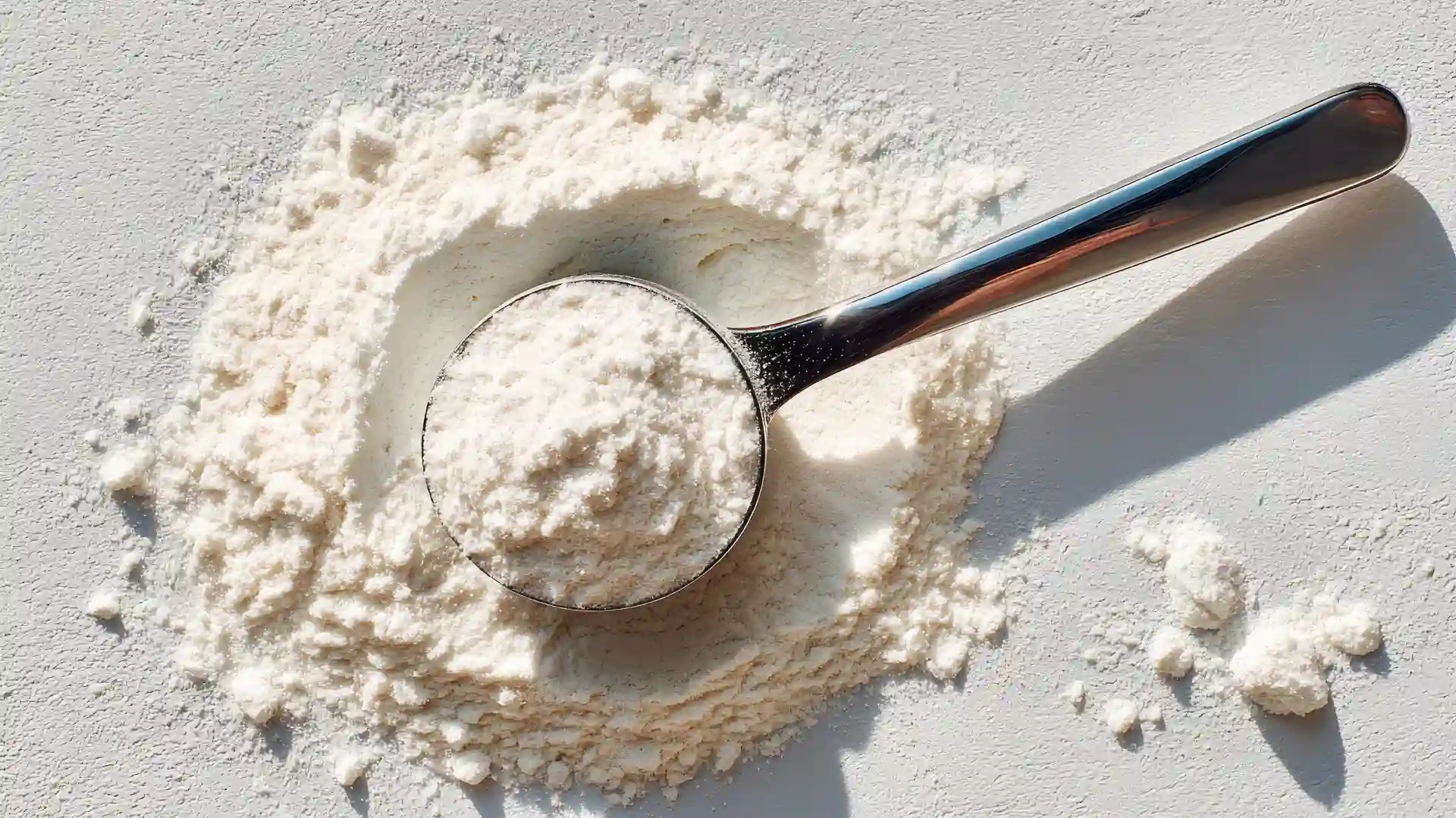 creatina em po dentro de um scoop