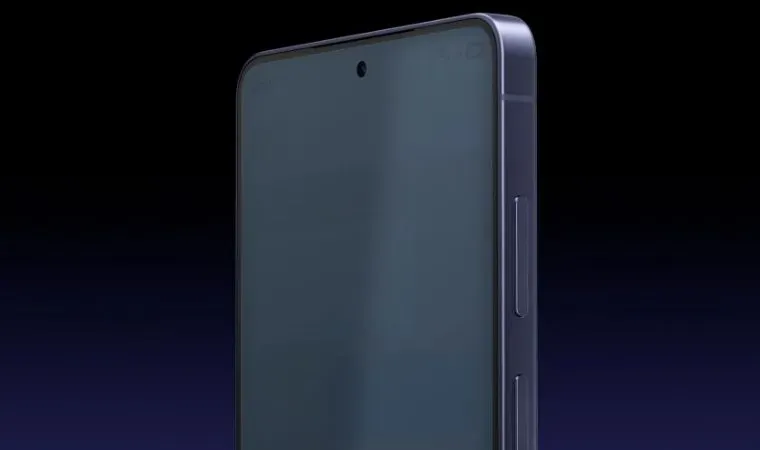 Visão lateral do Samsung Galaxy S26 Ultra mostra a tecnologia exclusiva de privacidade da tela.