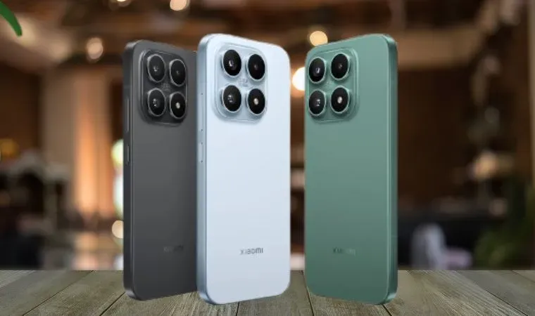 Montagem com foto de divulgação do celular Xiaomi 17 mostra o design da parte frontal do smartphone.