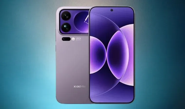 Frente e verso do celular Xiaomi 17 Pro Max com design premium e visor na parte traseira.