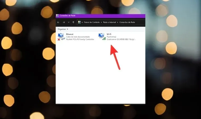 Print da tela do sistema operacional Windows 11 mostra onde acessar propriedades da conexão sem fio
