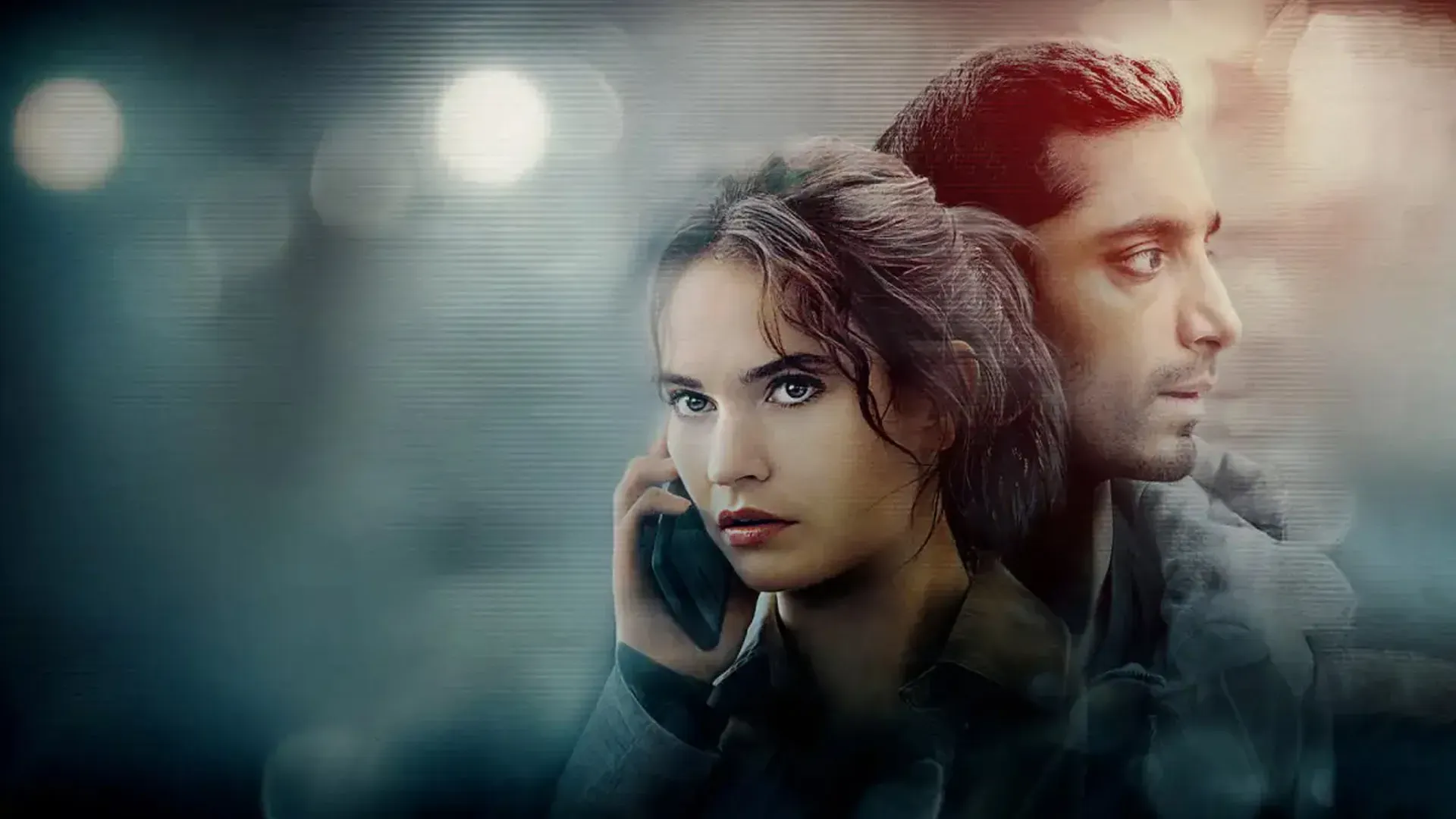 Imagem de dois personagens em close em cena do filme Relay