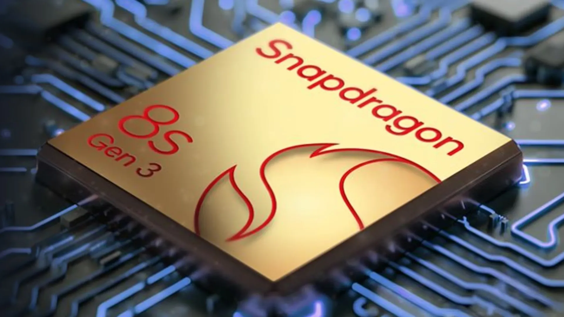Imagem do Motorola Razr 70 Plus mostrando chip Snapdragon 8s Gen 3 em close