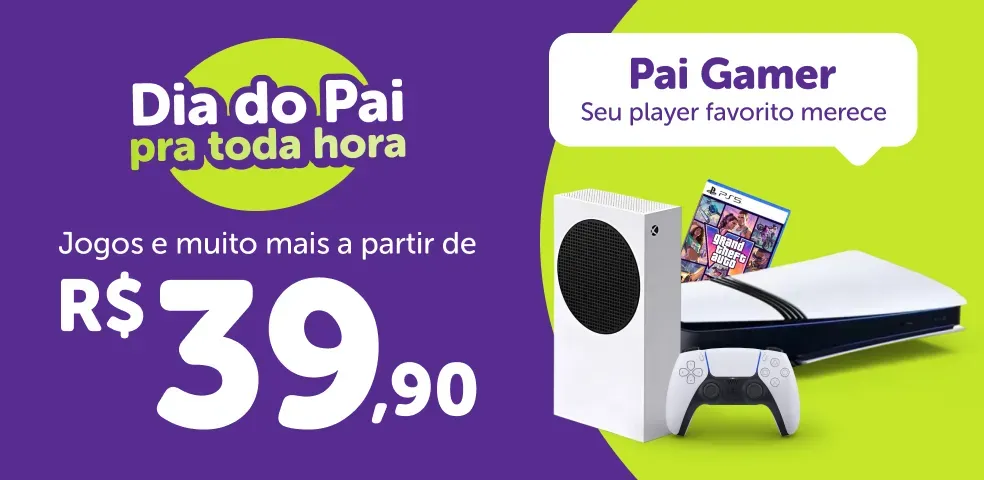 ZOOM - PAI GAMER COM OFERTAS A PARTIR DE R$ 39!