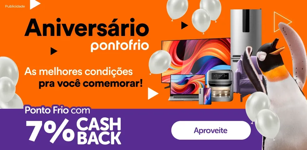 PONTOFRIO - 7% DE CASHBACK! - 29/04