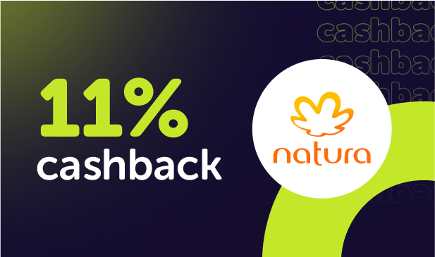 Tem cashback Natura