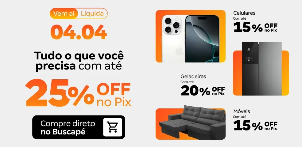 BUSCAPÉ MKP - VEM AI 04.04 COM OFERTAS ATÉ 25%OFF NO PIX!! - 01 a 03/04