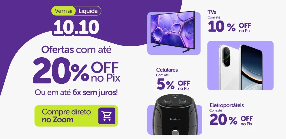 ZOOM MKP - VEM AI LIQUIDA 10.10 COM ATÉ 18%OFF NO PIX!! - 01 a 09/10