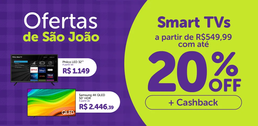 TVS - OFERTAS COM ATÉ 20%OFF