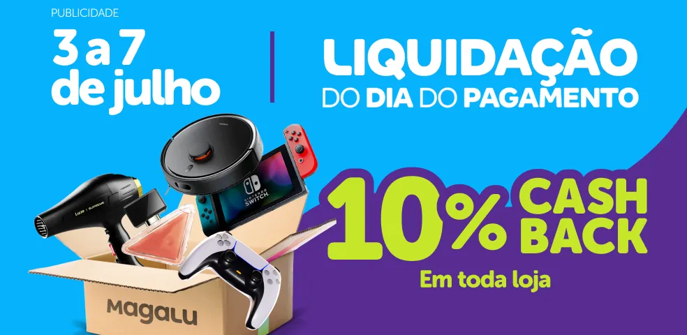 MAGALU - PAYDAY COM 10% DE CASHBACK