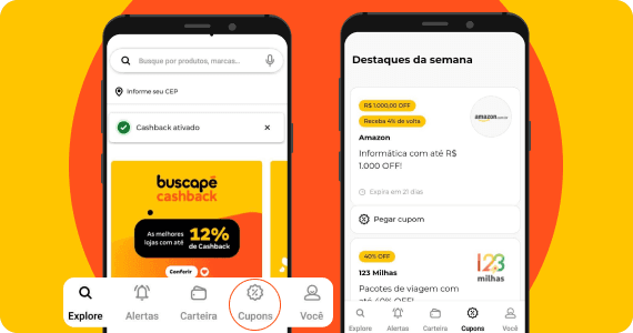 No app do Buscapé