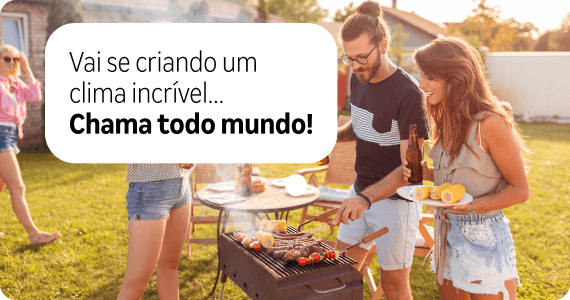 Amigos + churrasco + futebol = não tem erro! 