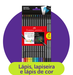 Lápis, lapiseira e lápis de cor