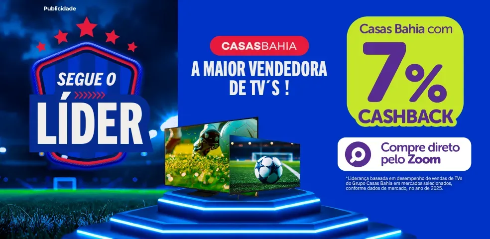CASAS BAHIA MKP - É HORA DE ECONOMIZAR COM 7% DE CASHBACK! - 13/05