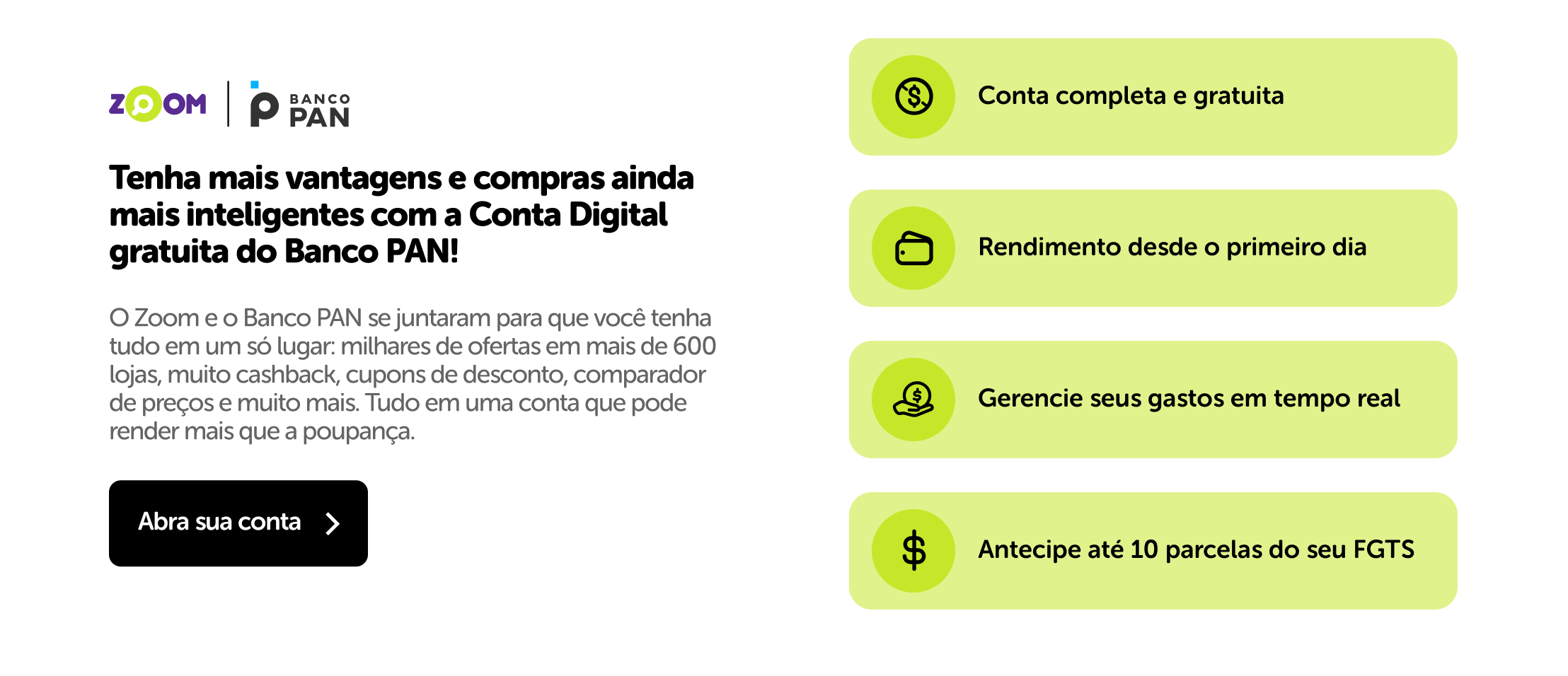 Conta digital gratuita com limite especial no cartão
