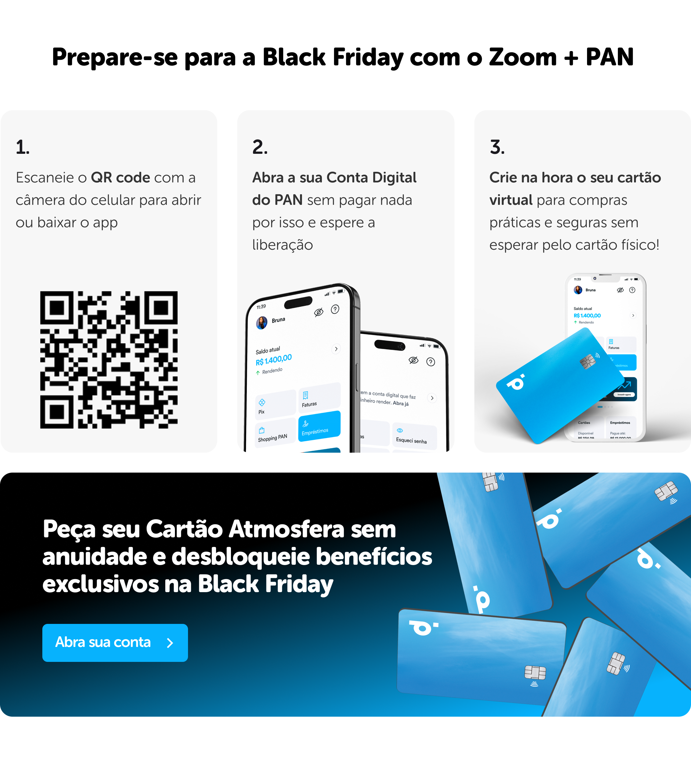 Conta digital gratuita com limite especial no cartão