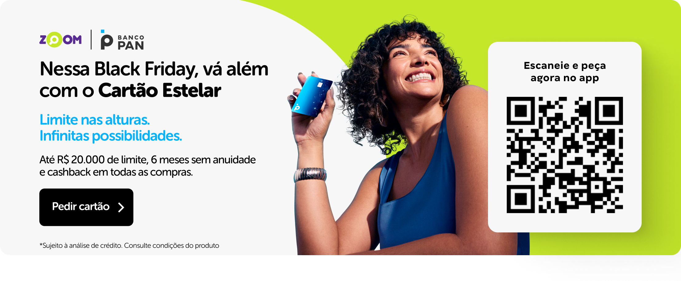 Conta digital gratuita com limite especial no cartão