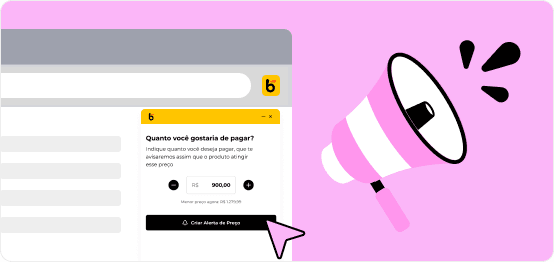 Achou caro? Crie um Alerta de Preço!