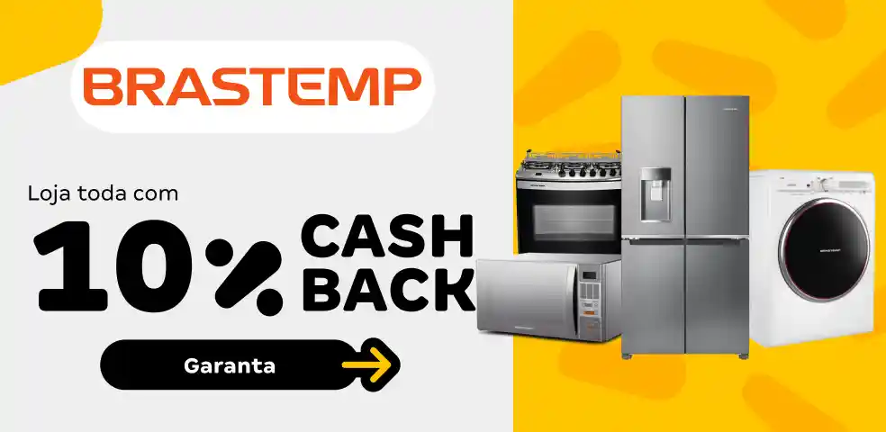 BRASTEMP - 10% CASHBACK - 10 a 12/10