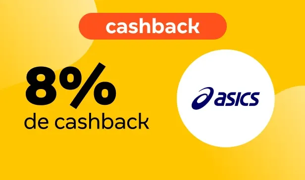 Tem cashback Asics