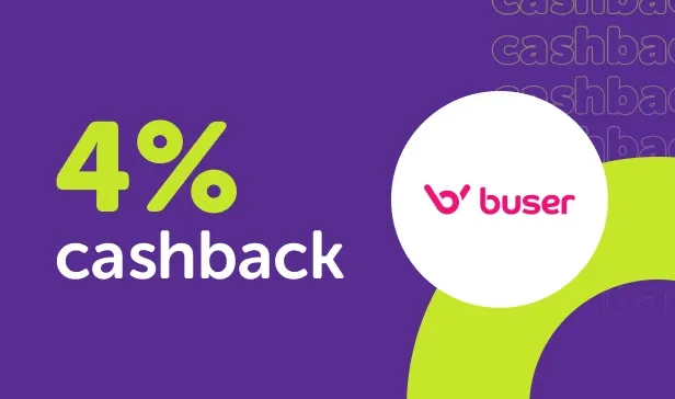 Buser com cashback?