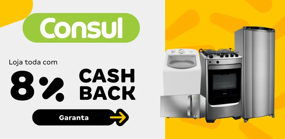 CONSUL - 8% CASHBACK - 10 a 12/10