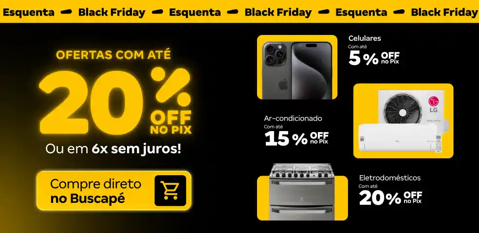 BUSCAPÉ MKP -  SELEÇÃO DE OFERTAS COM ATÉ 20%OFF NO PIX!! - 13 a 31/10