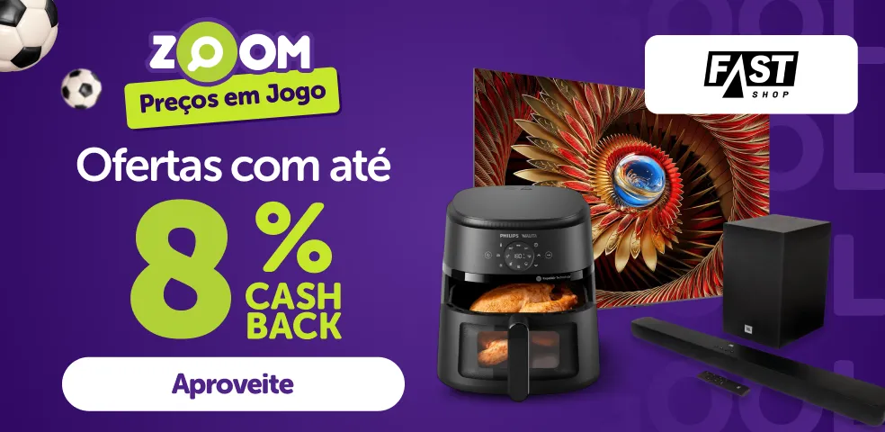 FASTSHOP - ATÉ 8% DE CASHBACK! - 13 a 14/04