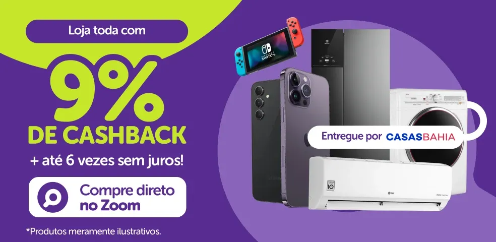 CASAS BAHIA MKP - É HORA DE ECONOMIZAR COM 9% DE CASHBACK!!