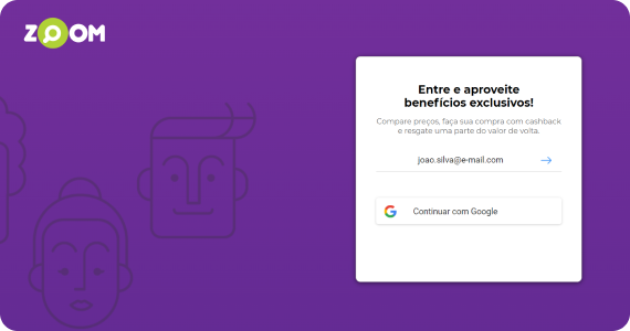 Faça login no Zoom com e-mail ou Google