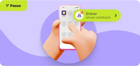 Faça login na sua conta para ativar o cashback