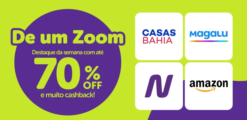 CUPONS DESTAQUE DA SEMANA COM ATÉ 70%OFF