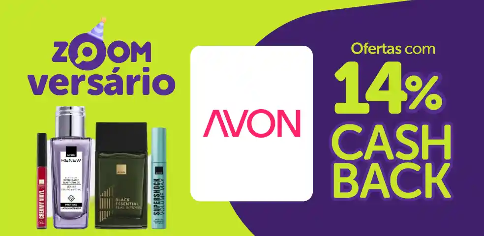 AVON - 14% DE CASHBACK! - 15 a 20/09