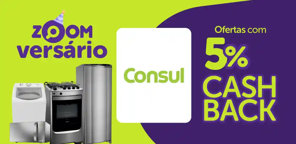 CONSUL - 5% DE CASHBACK! - 05 a 06/09