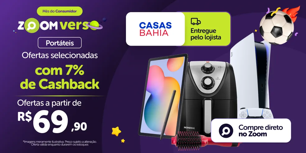 CASAS BAHIA MKP - É HORA DE ECONOMIZAR COM 7% DE CASHBACK! - 17/03