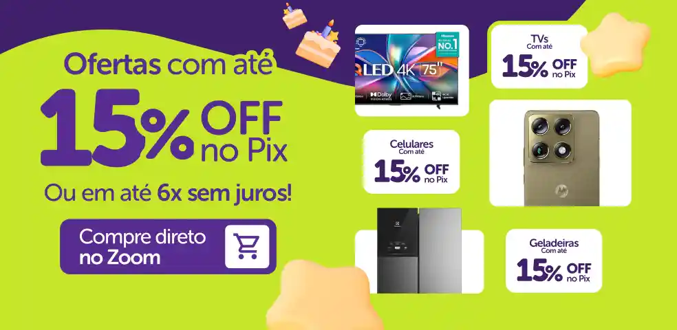 ZOOM MKP -  SELEÇÃO DE OFERTAS COM ATÉ 15%OFF NO PIX!! - 10 a 13/09